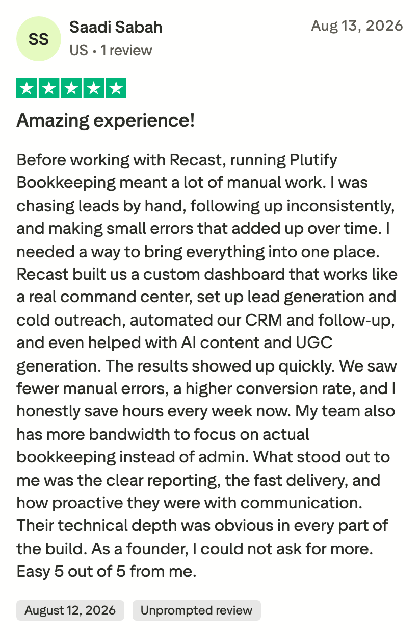 Trustpilot review by Saadi Sabah: Amazing experience!